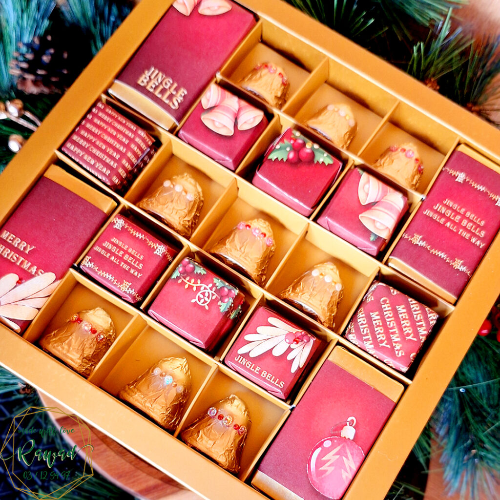Christmas red Jingle Bells box