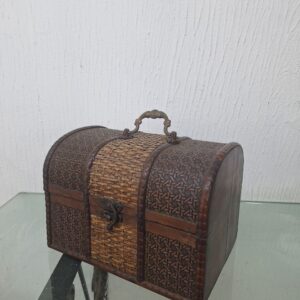Vintage Woven Treasure Chest