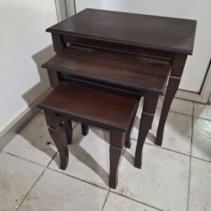 Modern Wooden Nesting Tables (Set of 3)